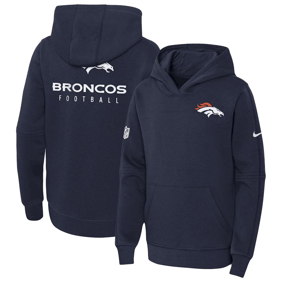 Youth 2023 NFL Denver Broncos blue Sweatshirt style 1->denver broncos->NFL Jersey
